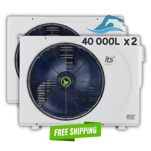 ITS 12.8kW Inverter Pool Heat Pump ECO+Premium 25.6kW Combo