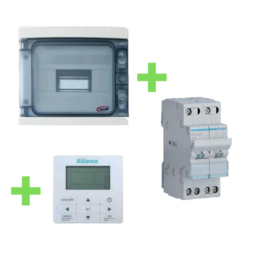 DB Box weatherproof, 8 way + Change Over Switch - Greenwattsa
