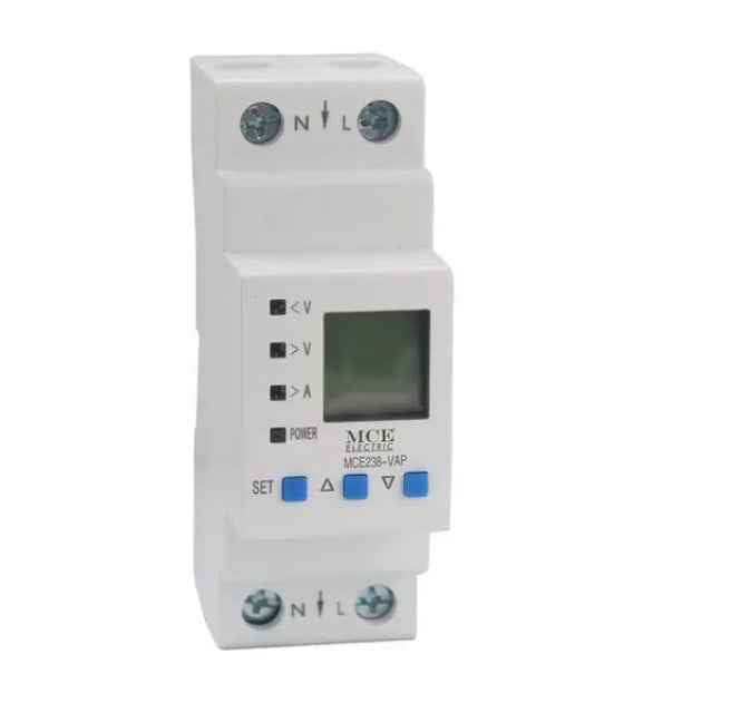 MCE Multifunction Digital Electric Digital Voltage Protector 1 Phase