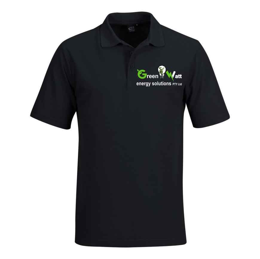 Golfer Shirt Black - Greenwattsa