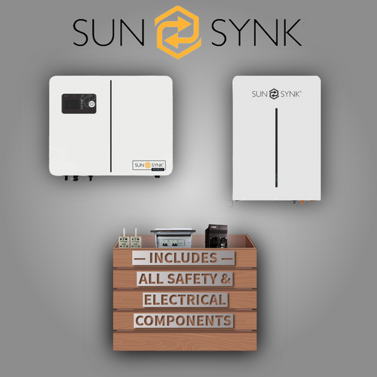Sunsynk 6kW Lynks Inverter + Sunsynk 5,12 kWh Li-Ion Battery G Series
