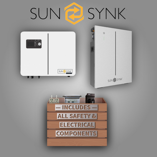 Sunsynk 8kW Lynks Inverter + Sunsynk 10.24kWh Battery W Series