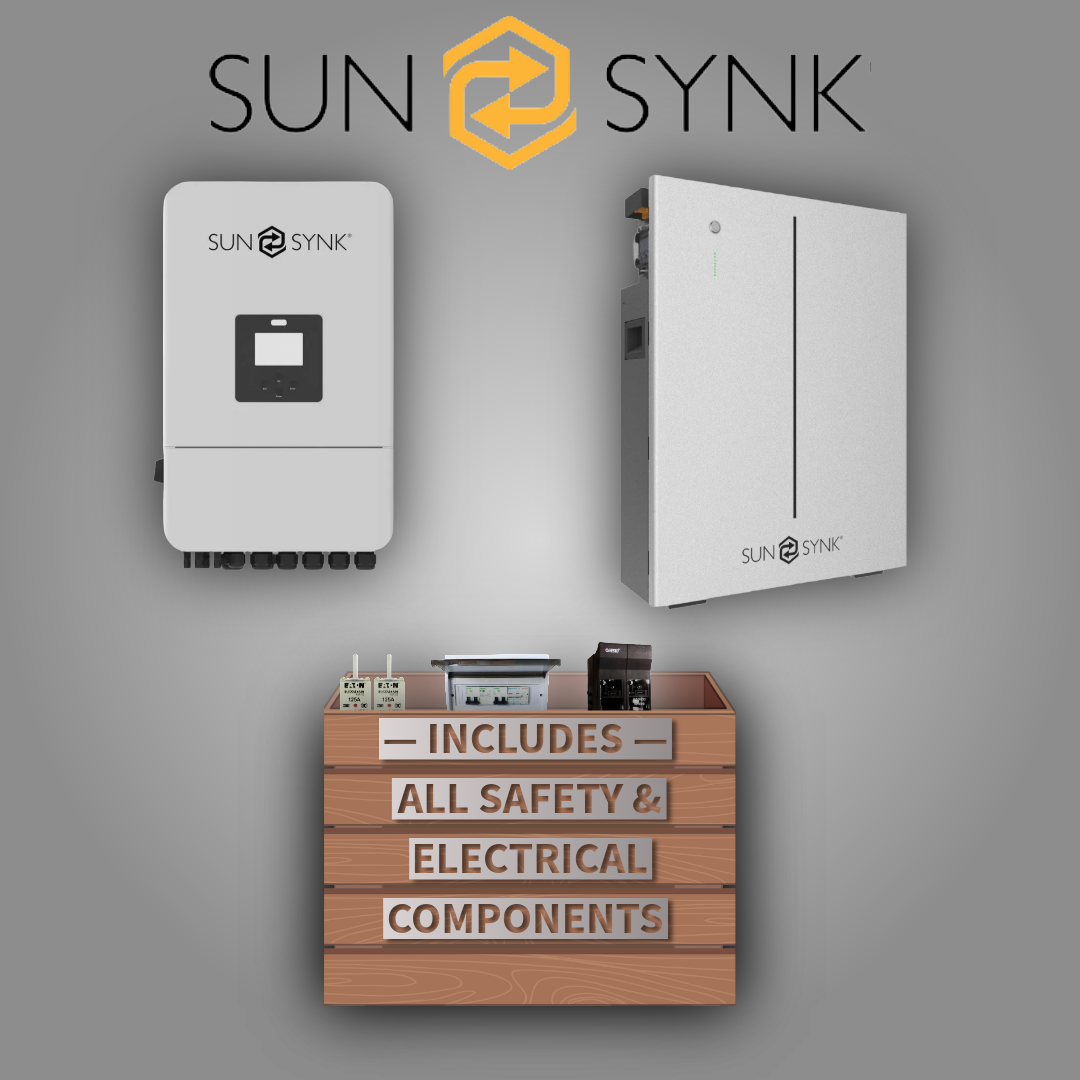 Sunsynk 8kW 1P Inverter + Sunsynk 10.24kWh Battery W Series