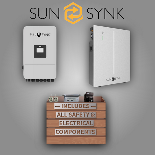 Sunsynk 8kW 1P Inverter + Sunsynk 10.24kWh Battery W Series
