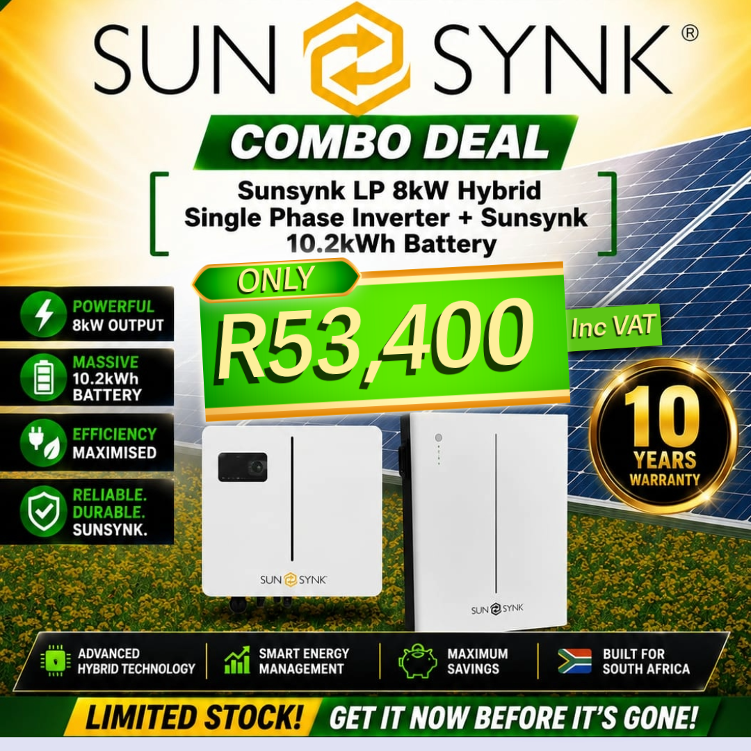 Sunsynk Lynks 8kW + Sunsynk 10.2kWh Battery