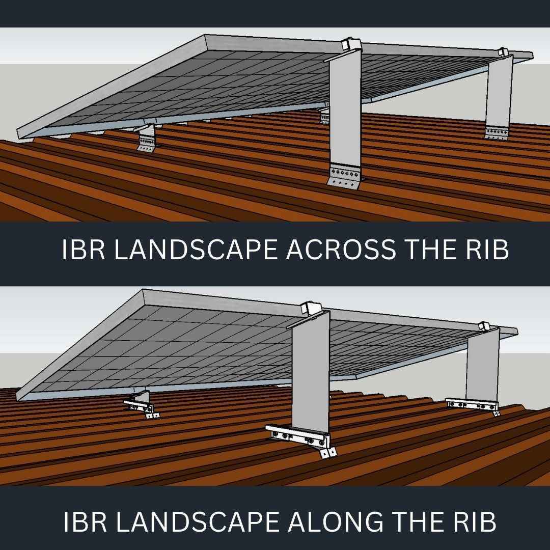 IBR No Rail Bracket (Along The Rib) - Greenwattsa
