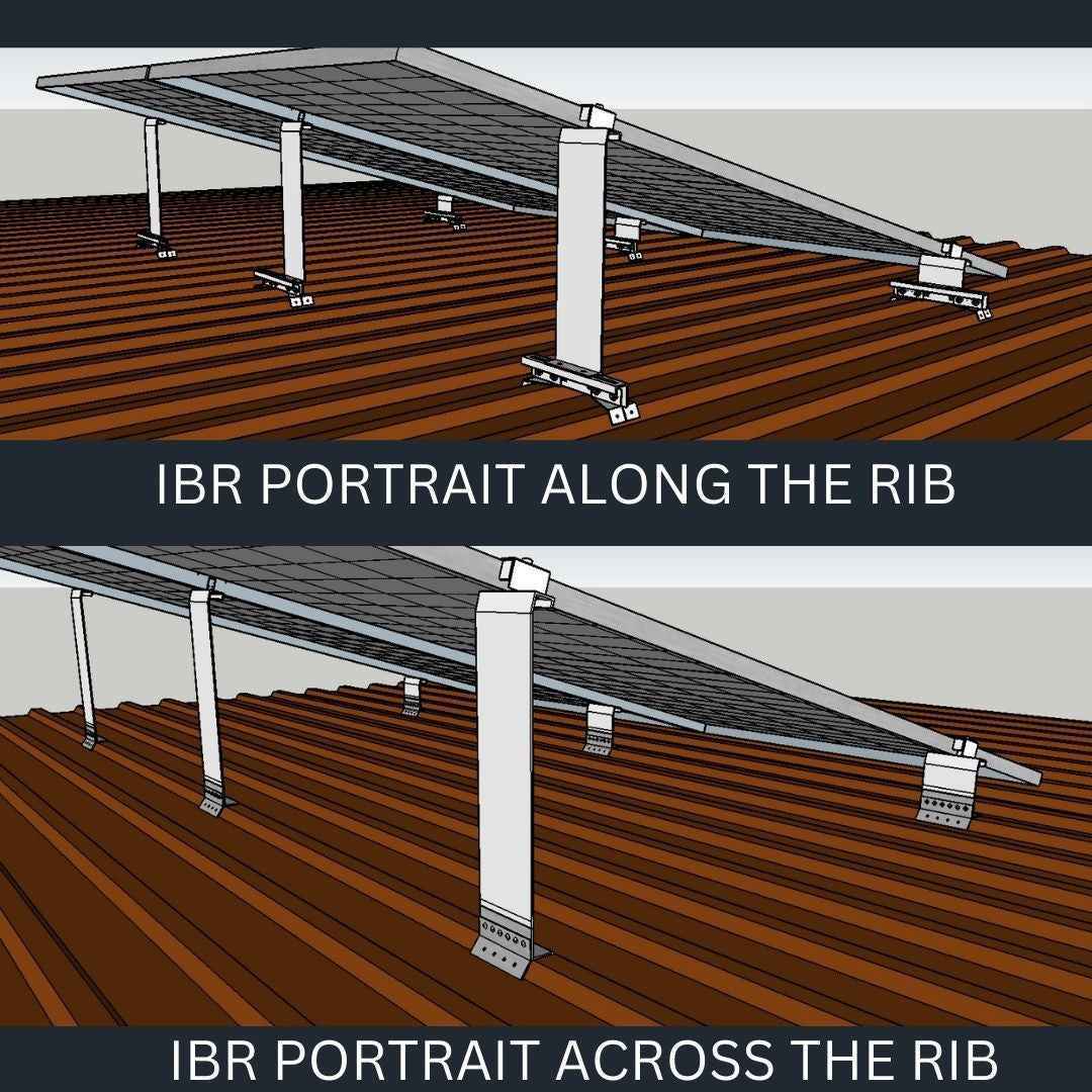 IBR No Rail Bracket (Along The Rib) - Greenwattsa