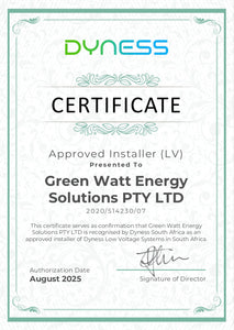 OFFICIAL DYNESS APPROVED INSTALLERS (LV)