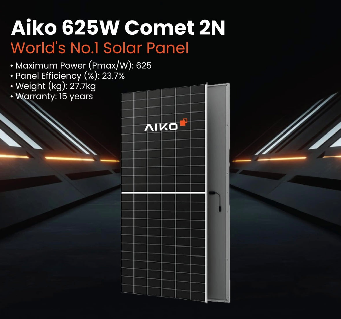 Aiko 625W Comet Solar Panel High Performance N-Type