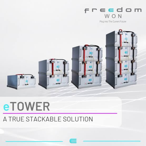Freedom Won 5kW E-Tower Li-Ion Battery 2025 Model