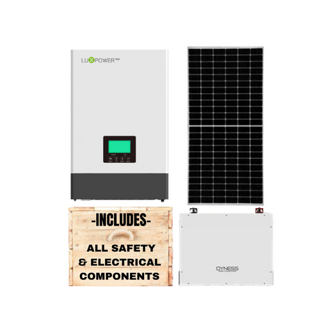Luxpower 5kW Inverter + Dyness 5,12kWh Battery + Canadian Panels + All Fittings