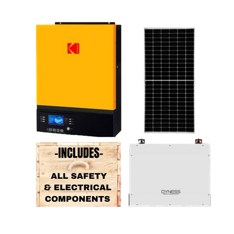 Kodak VM3 Inverter + Dyness 5,12kWh Battery + Canadian Panels + All Fittings