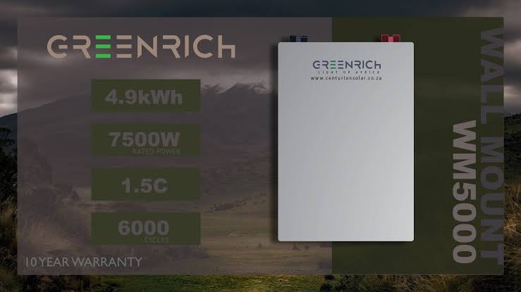 Greenrich Battery WM5000 Wall Mount 1.5C