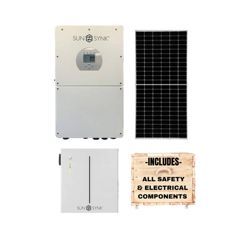 Sunsynk 16kW Inverter + Sunsynk 10,65kWh Battery + Canadian Panels + All Fittings