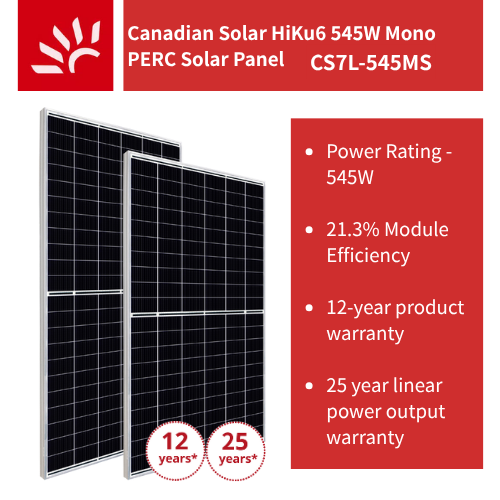 Canadian Solar Panel 545W Mono