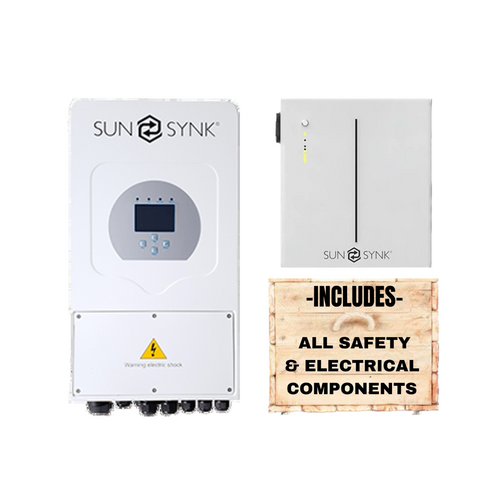 Sunsynk 5kW Inverter + Sunsynk 5kWh Battery + All Fittings