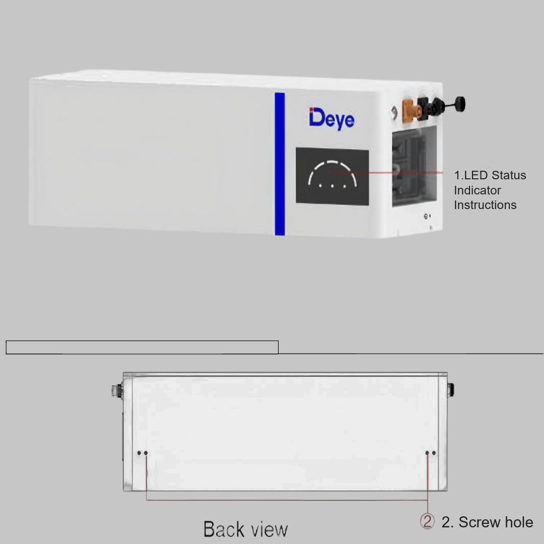 Deye 10.24 kWh Lithium Battery Pack (2 × AI-W5.1-B)