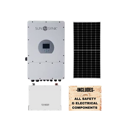 Sunsynk 12kW Inverter + Dyness 5,12kWh Battery X2 + Canadian Panels + All Fittings