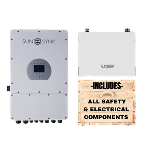Sunsynk 8kW Inverter + Dyness 5,12kWh Battery + All Fittings