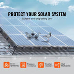 Bird & Debris Guard Mesh Kit for 4 Solar Panels – Galvanised Steel with Clips