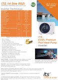 ITS 14.5kW Inverter Pool Heat Pump ECO+Premium