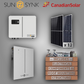 Sunsynk 6kW Lynks Inverter + Sunsynk 10.24kWh W Series + 12 Canadian Solar Panels