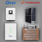 Deye 5kW 1P Hybrid Inverter (LV) + Deye Lithium Battery 10.6kWh + 10 Canadian Solar Panels