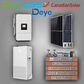 Deye 8kW 1P Inverter + Dyness 14.3kW Powerbrick + 16 Canadian Solar Panels