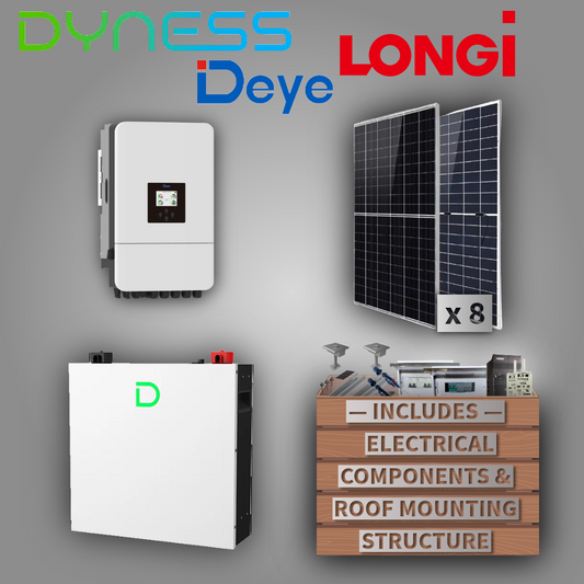 Deye 8kW 1P Inverter + Dyness DL5.0C Pro 5.12 kWh Battery + 8 Canadian Solar Panels