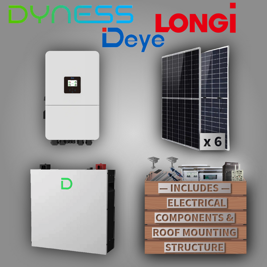 Deye 6kW Inverter + Dyness 5,12kW Battery + 6 Panels + All Fittings