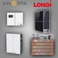 Sunsynk 8kW Lynks Inverter + Sunsynk 5,12 kWh X Series + 8 Solar Panels