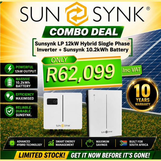 Sunsynk Lynks 12kW Gen 2 + Sunsynk 10.2kWh Battery