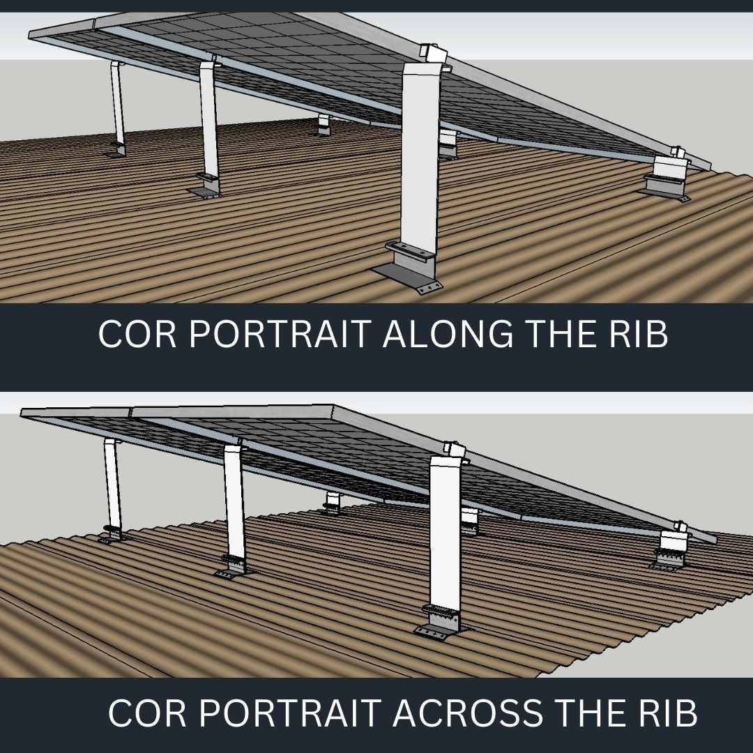 Corrugated No Rail Bracket (Against  The Rib)