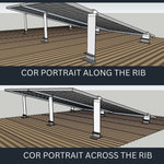 Corrugated No Rail Bracket (Along The Rib)