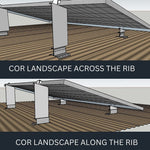 Corrugated No Rail Bracket (Along The Rib)