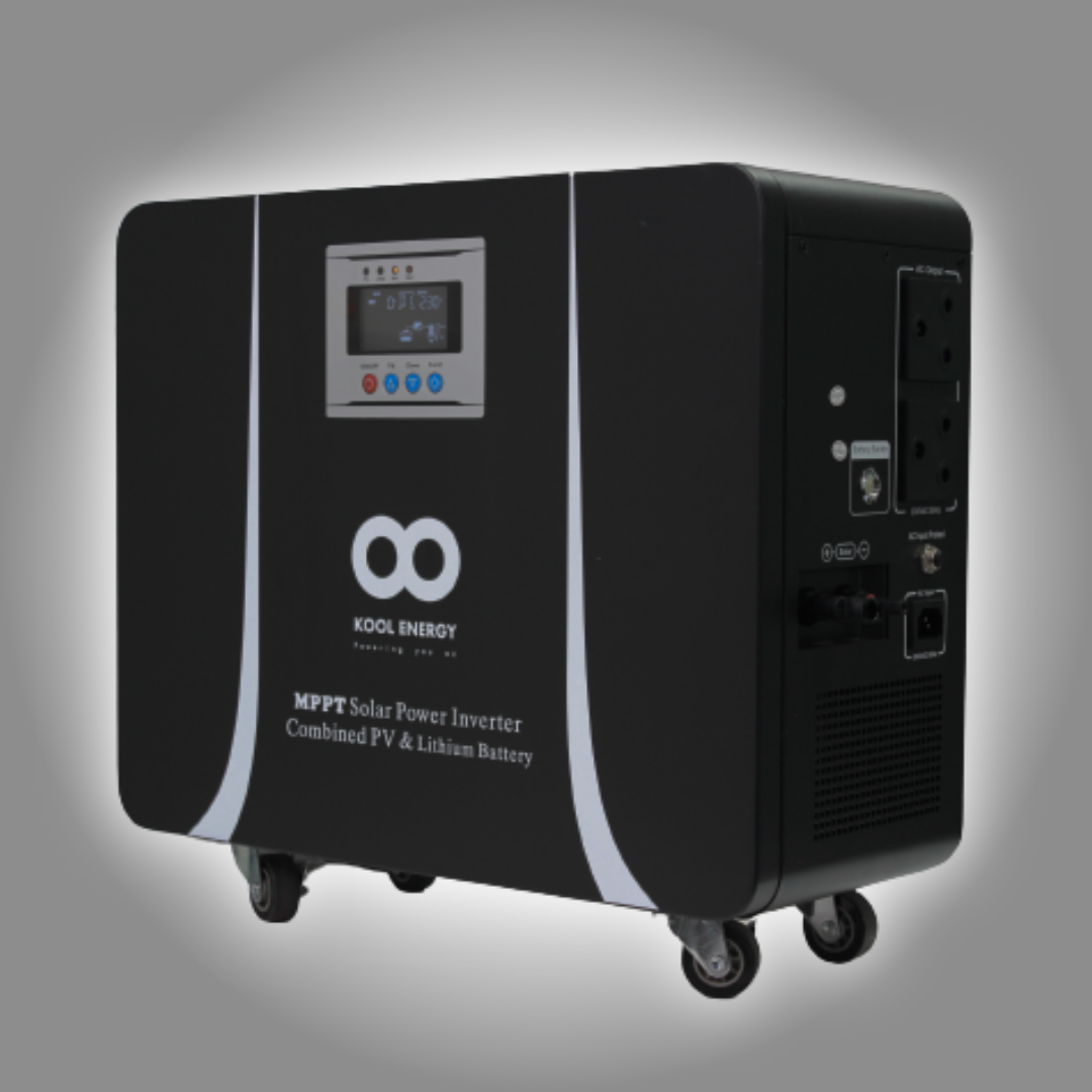 Kool Energy Solar Power 1kw 24V Inverter Combined PV Controller and 1kWh Lithium Battery